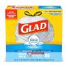 Glad Tall Kitchen Drawstring Trash Bags ?C OdorShield 13 Gallon Grey Trash Bag. Febreze Fresh Clean ?C 80 Count