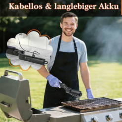🔥 Jetzt 50 % sparen! 🍖 Kabellose elektrische BBQ-Reinigungsbürste – gründliche Reinigung, langer Griff & wiederaufladbar 🔋