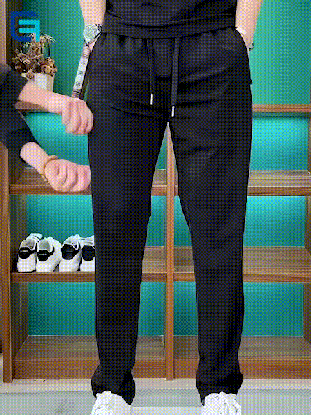 Comfort stretch pants demonstration